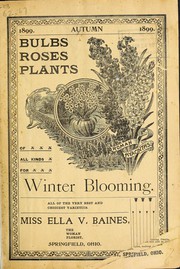 Cover of: Bulbs roses plants of all kinds for winter blooming: all the very best and choicest varieties