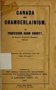 Cover of: Canada and Chamberlainism