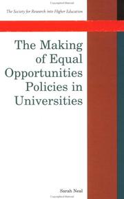 The making of equal opportunities policies in universities