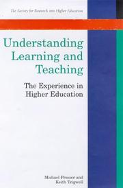 Understanding learning and teaching : the experience in higher education