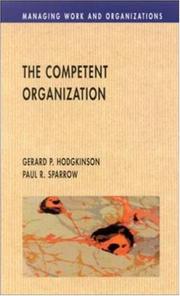 The competent organization : a psychological analysis of the strategic management process