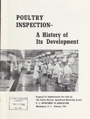 Cover of: Poultry inspection: a history of its development