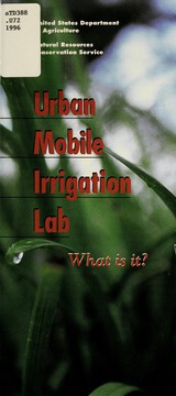 Cover of: Urban mobile irrigation lab: what is it?