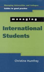 Managing international students : recruitment to graduation