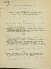 Cover of: Forest credit in the United States, 1930-1945: a list of references
