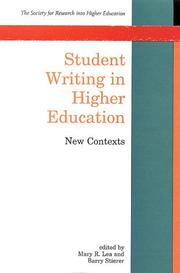 Cover of: Student Writing in Higher Education by 