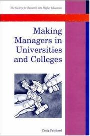 Making managers in universities and colleges