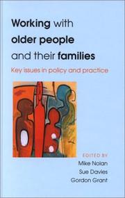 Cover of: Working With Older People and Their Families by 