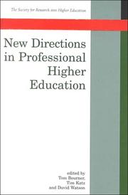 Cover of: New Directions in Professional Higher Education (Society for Research into Higher Education)