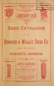 Cover of: Seed catalogue of the Howard & Willet Drug Co