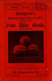 Cover of: Livingston's wholesale trade prices for 1901 by Livingston Seed Company