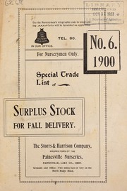 Cover of: Special trade list of surplus stock for fall delivery by Storrs & Harrison Co
