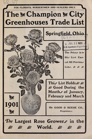 Cover of: The Champion City Greenhouses trade list by Champion City Greenhouses (Springfield, Ohio)