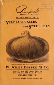 Cover of: Burpee's advance prices for 1903 by W. Atlee Burpee Company