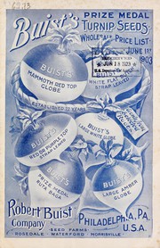 Cover of: Buist's wholesale price list: June 1st, 1903