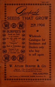 Cover of: Burpee's farm annual by W. Atlee Burpee Company