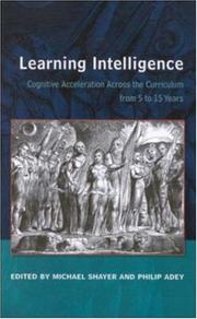 Learning intelligence : cognitive acceleration across the curriculum from 5 to 15 years