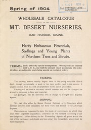 Spring of 1904 by Mount Desert Nurseries