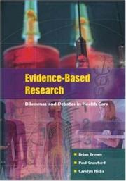 Cover of: Evidence-Based Research by Brian Brown, Paul Crawford, Carolyn Hicks