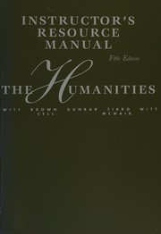Cover of: Instructor's guide for the humanities, fifth edition
