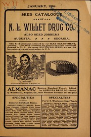 Cover of: Seed catalogue of N.L. Willet Drug Co: also seed jobbers