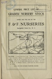 Cover of: General price list of graded nursery stock