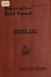 Descriptive seed annual by Arthur G. Lee (Firm)