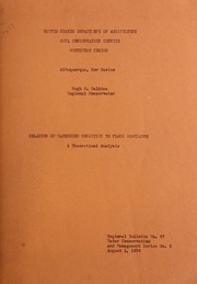 Cover of: Relation of watershed condition to flood discharge by Luna B. Leopold