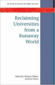 Cover of: Reclaiming Universities from a Runaway World (Society for Research into Higher Education)