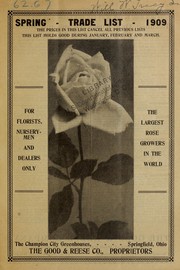 Cover of: Spring trade list 1909