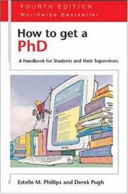 How to get a PhD : a handbook for students and their supervisors