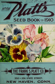Cover of: Platt's seed book for 1910: 34th year