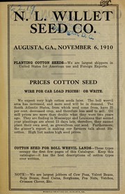 Cover of: Prices cotton seed