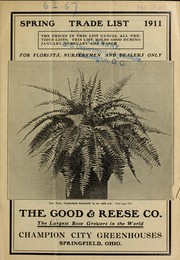 Cover of: Spring trade list 1911 by Champion City Greenhouses (Springfield, Ohio)