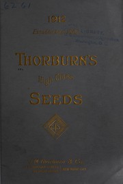 Cover of: Thorburn's high class seeds by J.M. Thorburn & Co