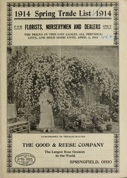 Cover of: 1914 spring trade list: for florists, nurserymen and dealers only