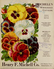 Cover of: Michell's wholesale catalog: summer 1914 24th year