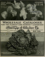 Cover of: Spring 1914: wholesale catalogue for the florist and market gardener