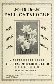 Cover of: 1916 fall catalogue: bulbs, nursery stock, seeds, poultry supplies