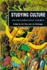 Cover of: Studying culture: an introductory reader