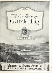 Cover of: A few hints on gardening: catalog 1918