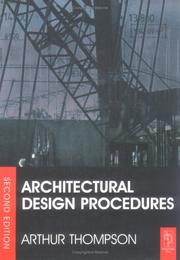 Architectural design procedures by Arthur Thompson