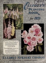 Cover of: Elliott's planting book for 1928 by J. Wilkinson Elliott (Firm)