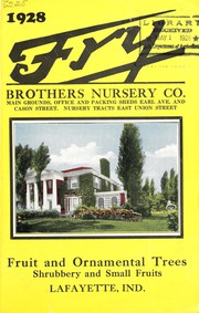 Cover of: Fry Brothers Nursery Co: 1928 [catalog]