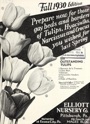 Cover of: Prepare now for those gay beds and borders of tulips, hyacinths, narcissus and crocus you wished for last spring by J. Wilkinson Elliott (Firm)