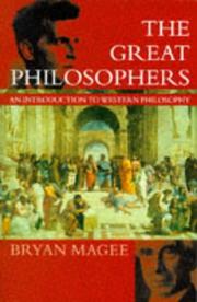 Cover of: The great philosophers by Bryan Magee