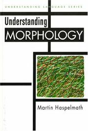 Cover of: Understanding morphology
