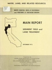 Cover of: North coastal area of California and portions of Southern Oregon: water, land, and related resources
