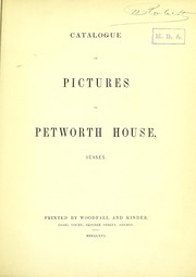 Cover of: Catalogue of pictures in Petworth House, Sussex