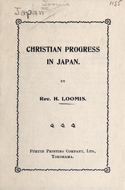 Cover of: Christian progress in Japan